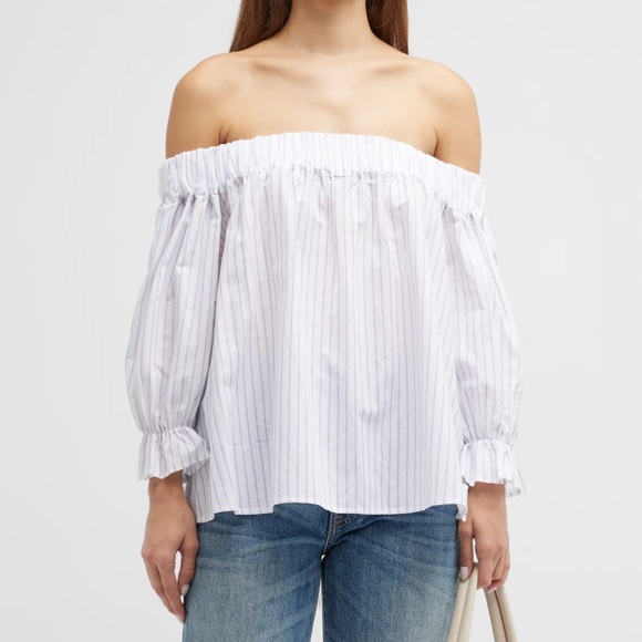 Harshman Tops - Elegant Off-Shoulder White Blouse